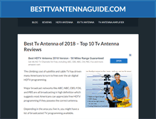 Tablet Screenshot of besttvantennaguide.com